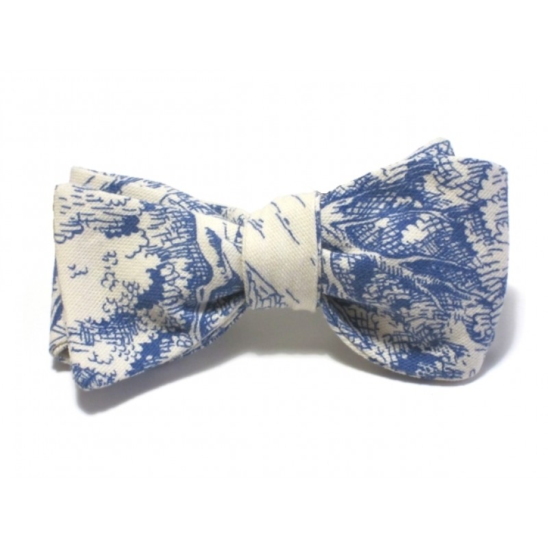 Toile bow tie