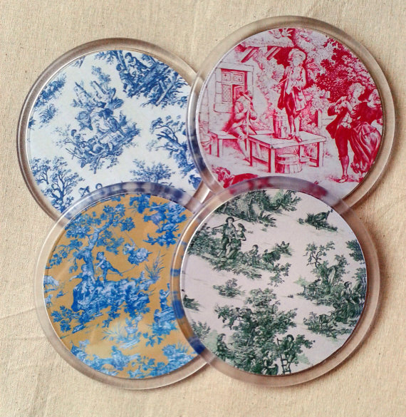 Toile coasters