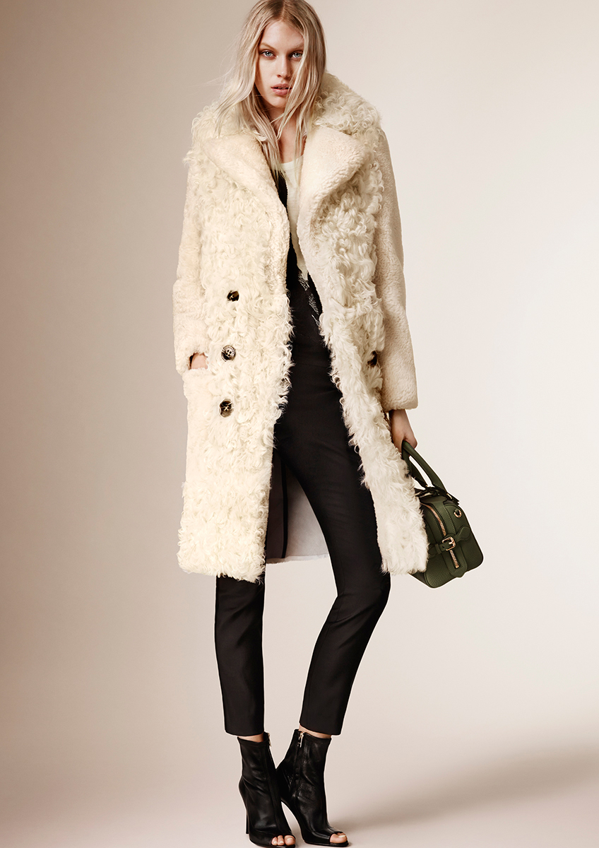 Compilation of babes in sheepskin or suede coat