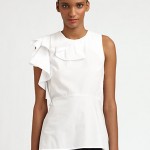 Halston ruffle